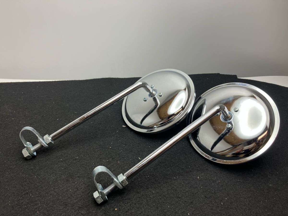 汎用 ミラー ハーレー 旧車 バイク JAPAN ペア 未使用 約128mm拍卖