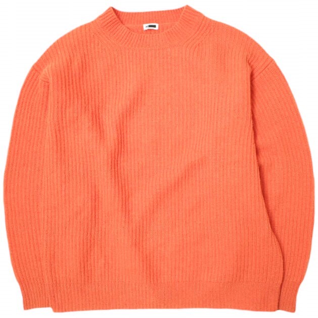 H BEAUTY&YOUTH エイチ WOOL CASHMERE CREW NECK KNIT ウールカシミヤクルーネックニット 1613-199-3597 Free オレンジ セーター g21413拍卖