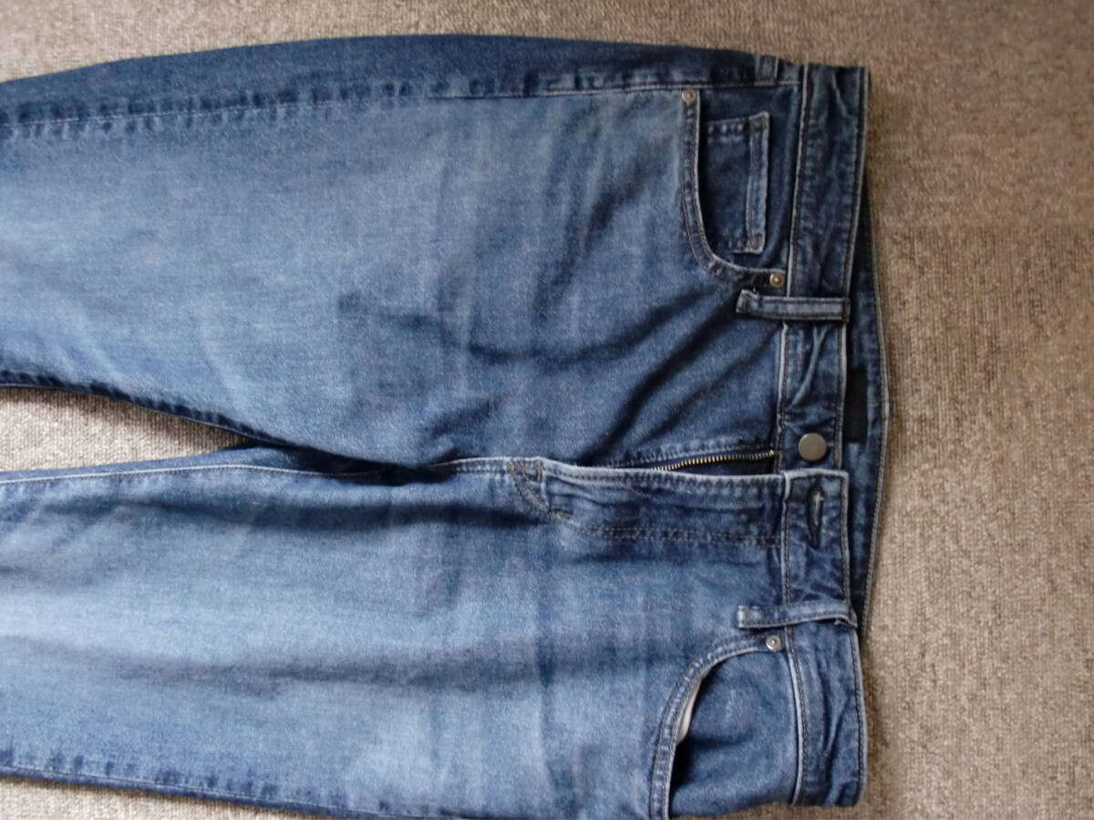 ユニクロ ウルトラストレッチジーンズ 33インチ 76cm BLUE 試着のみ拍卖