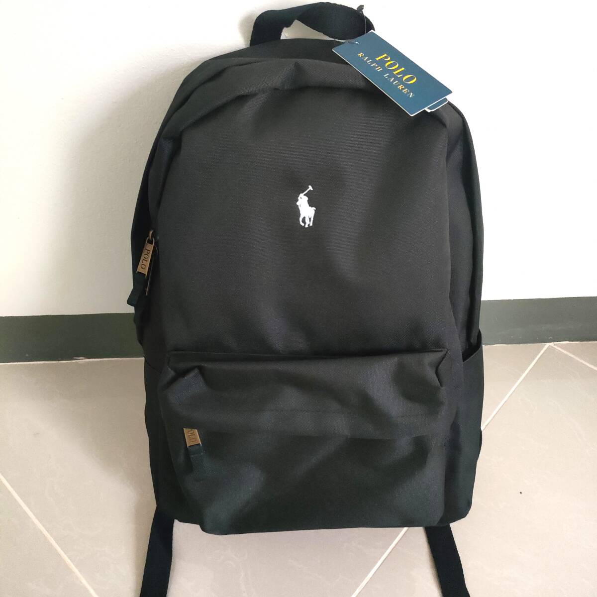 【新品】POLO RALPH RAUREN バックパック リュックサック ブラック ボーイズ レディース メンズ ポロラルフローレン拍卖