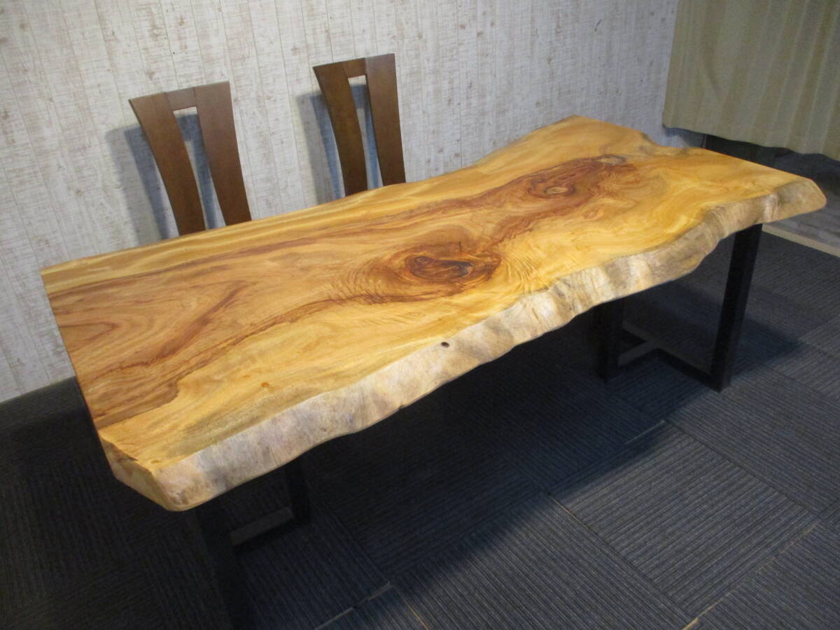 #1455■ 楠 クス 一枚板 無垢 テーブル 板 ローテーブル ダイニングテーブル 座卓 天板 豪華 デスク 拍卖