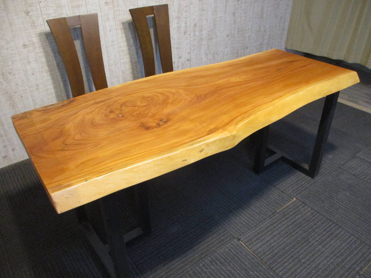 #1474■ 欅 ケヤキ 一枚板 無垢 テーブル 板 ローテーブル ダイニングテーブル 座卓 天板 デスク 拍卖