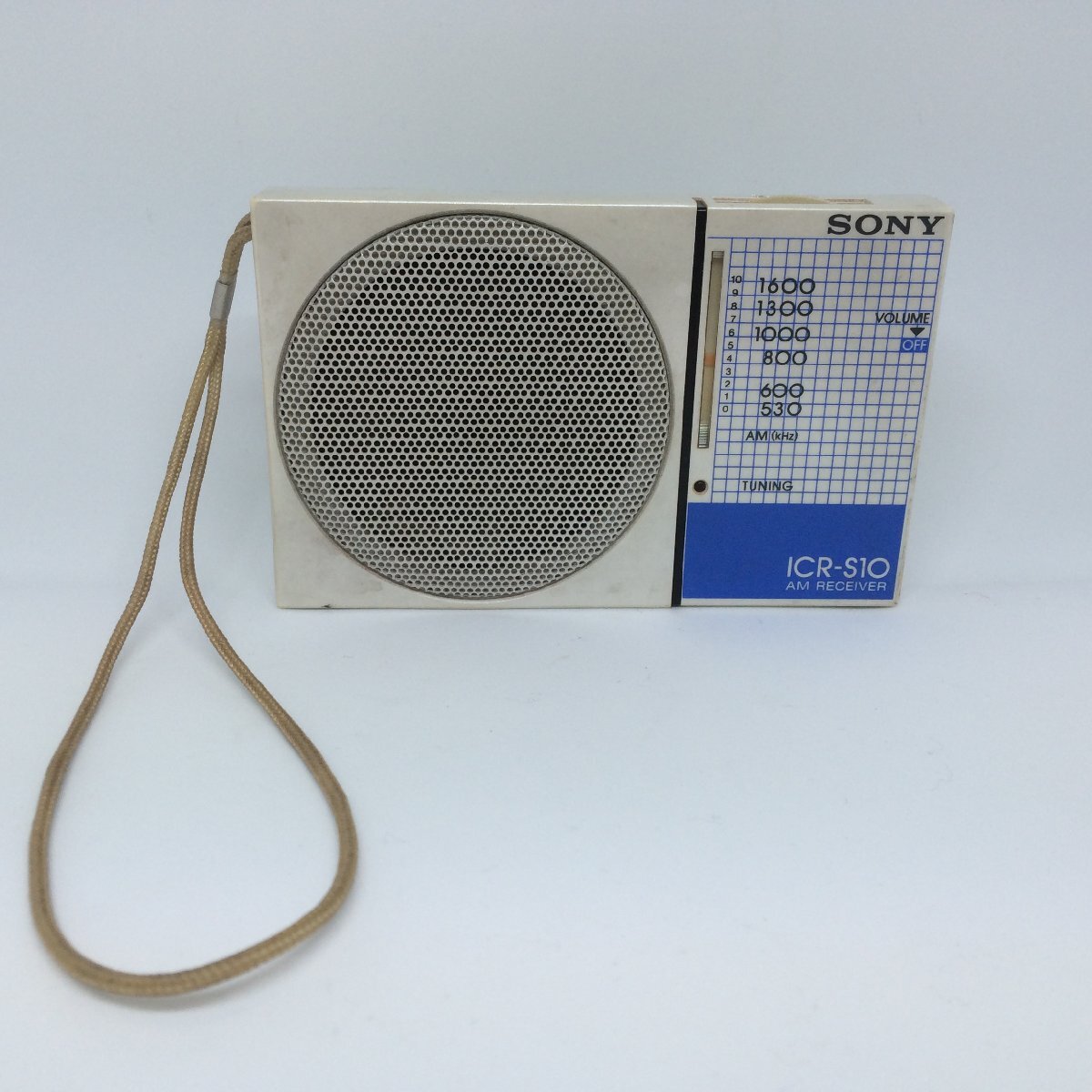 W163 SONY ソニー ICR-S10 AM RECEIVER 携帯ラジオ 再生確認済 レトロ 日本製 ポータブル拍卖