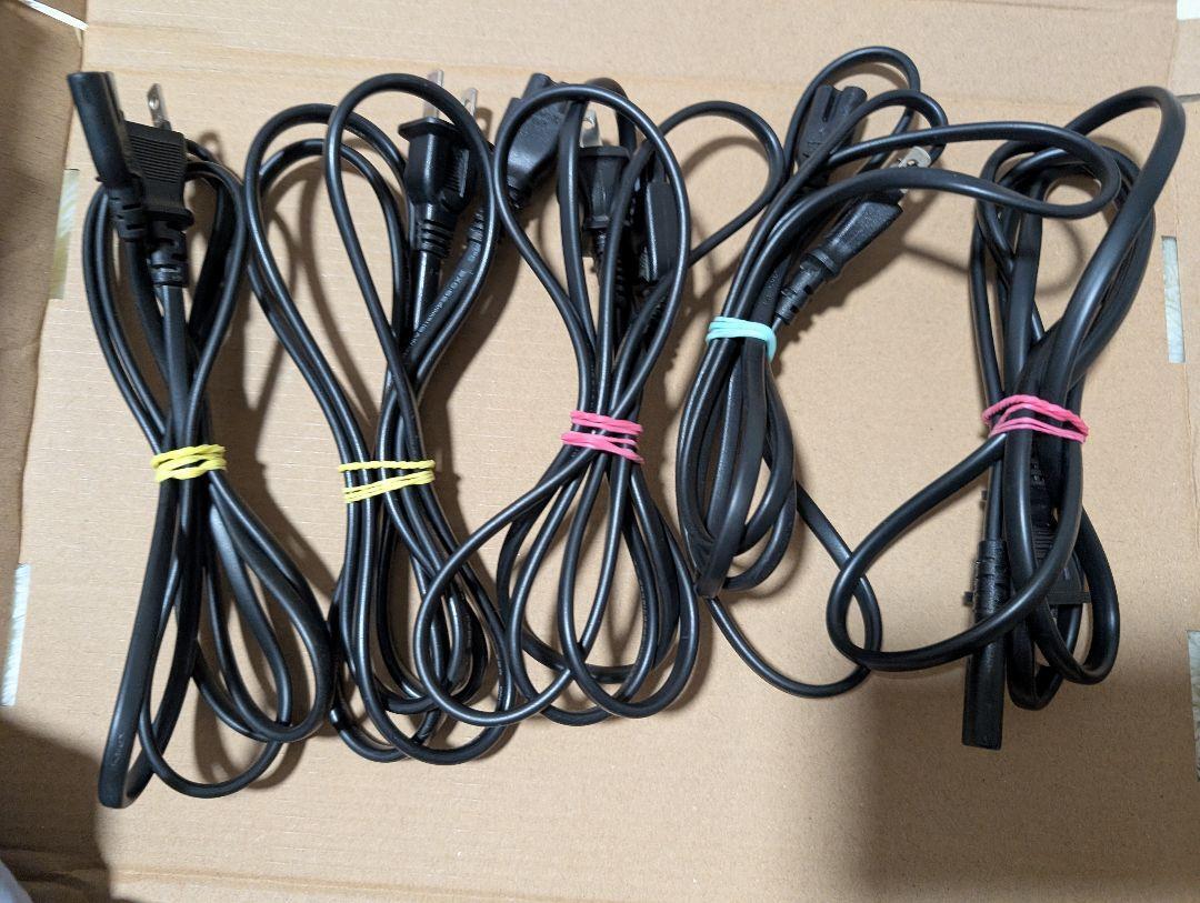 【5本】PS4 長い AC電源ケーブル メガネケーブル 160cm前後拍卖