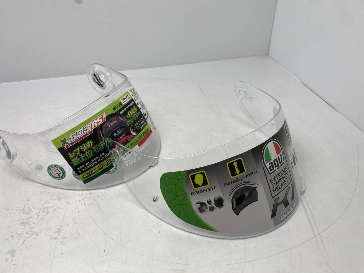 3/20★ヘルメット用★シールド 2点まとめ売り【中古/現状品】拍卖