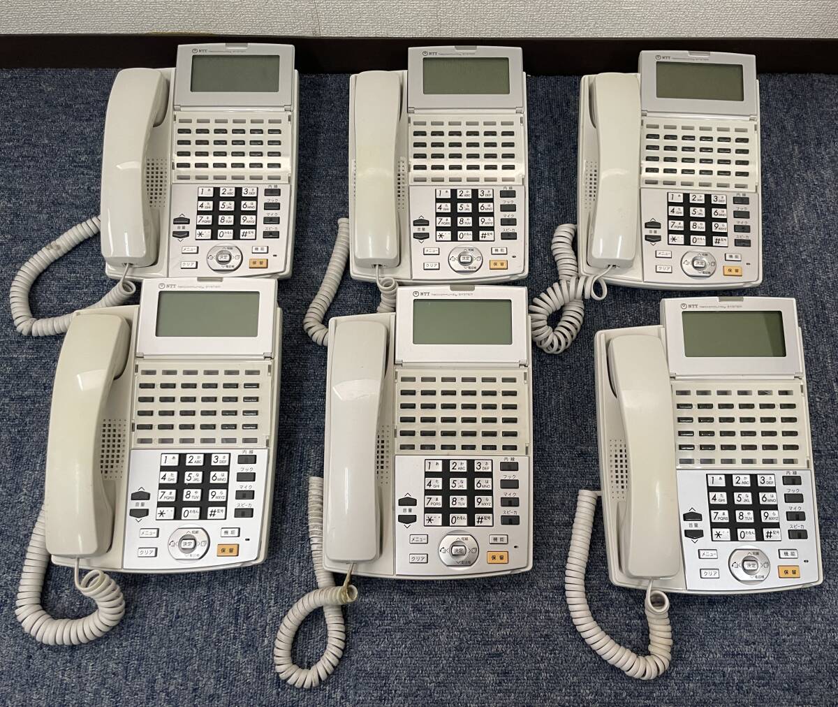 ☆NTT西日本 24ボタン電話機 NX-(24)STEL-(1)(W)×6台☆ビジネスホン☆T0000872-2拍卖