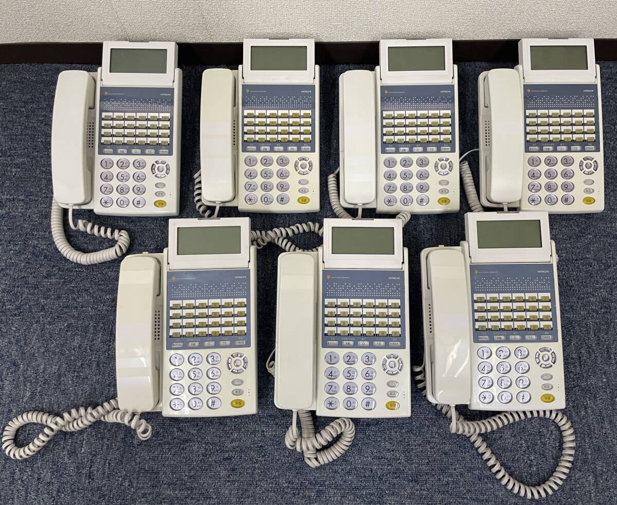 ☆HITACHI(日立) IP-24D-TELSDB×7台☆24ボタン電話機/ビジネスホン☆T0000878-2拍卖
