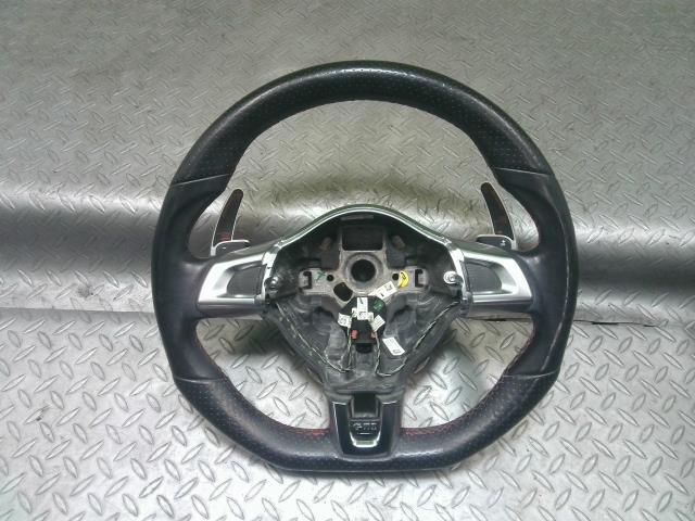 フォルクスワーゲン※同梱不可※VW ゴルフ 1KCCZ ステアリングホイール ハンドル GTI用 パドルシフト 本革 レザー拍卖