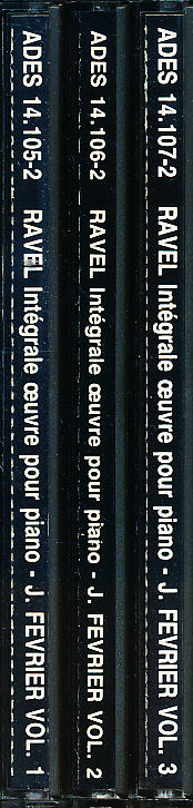 Ades初期盤 ラヴェル ピアノ作品全集 ジャック・ファヴリエ 3CDセット拍卖