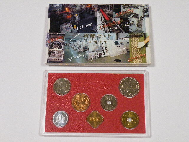 ◎ 貨幣セット 平成7年 1995年 ミントセット 額面666円 プルーフ貨幣セット 大蔵省 造幣局 未使用拍卖