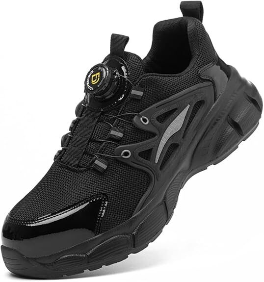 安全靴 ダイヤル式 メンズ ワークシューズ 軽量 通気性 ローカット 厚底 鋼先芯入り 耐摩耗サイズ:26.5cm拍卖