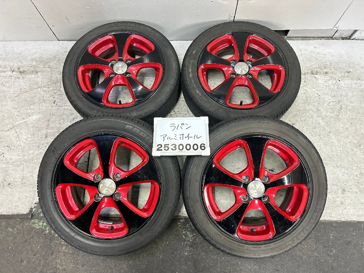社外 Weds Leonis レオニス 5J+45 PCD100 4穴 ハブ径73㎜ 165/55R14 残溝有 2017年 015126拍卖