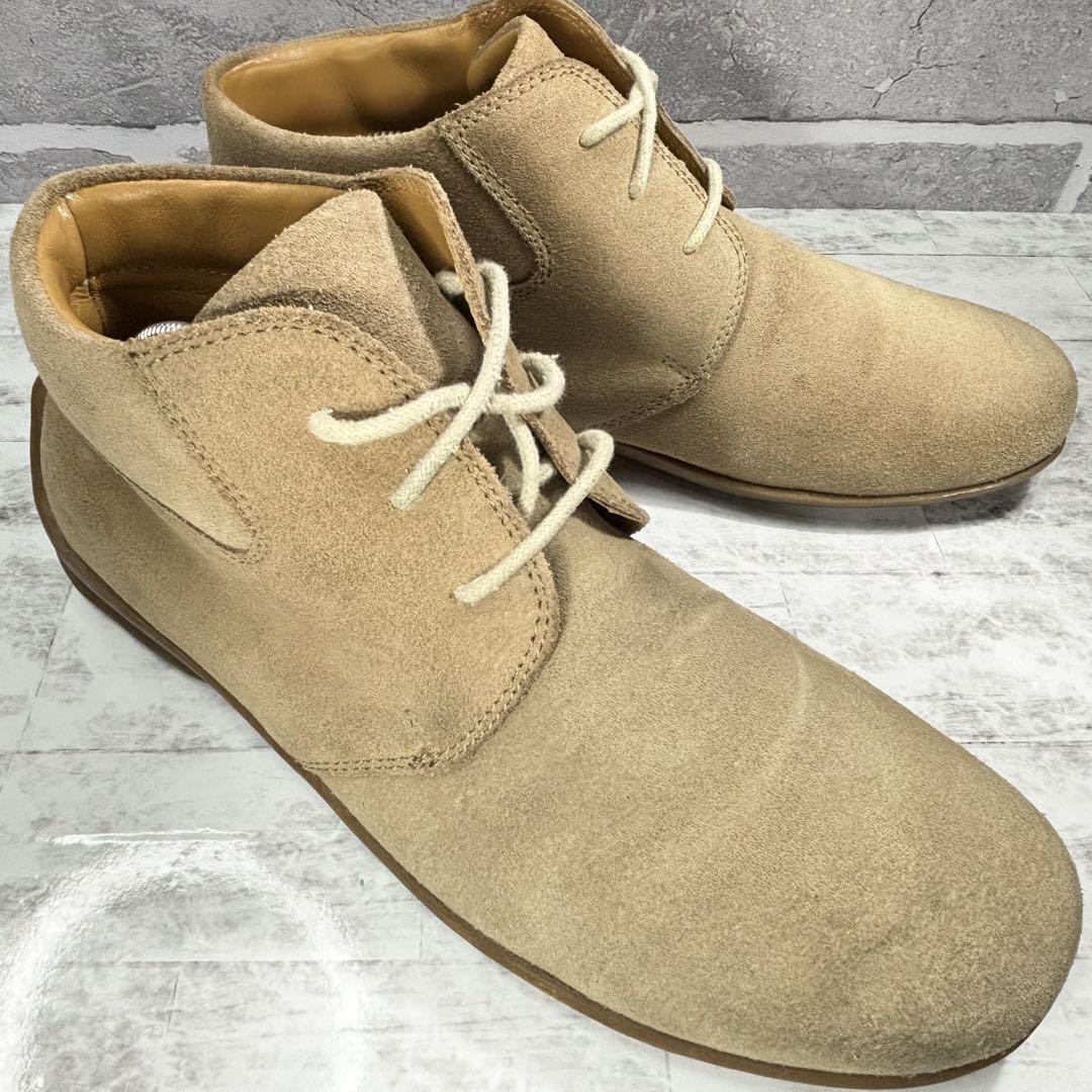 即決◆REGAL◆リーガル 約25cm チャッカブーツ スエード ベージュ メンズ拍卖