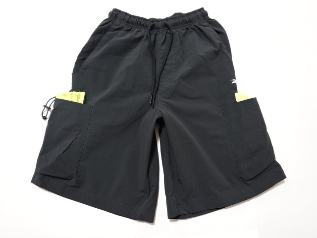 ■0313■Reebok リーボック ナイロンハーフパンツ CL LF U EZ CG STカーゴショートパンツ XS●拍卖