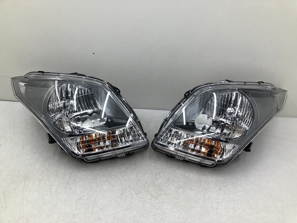 美品 割れ無 MH23S ワゴンR リミテッドII 純正 HID ヘッドライト 左右セット スモークメッキ 100-59193 打刻B (O1507)拍卖