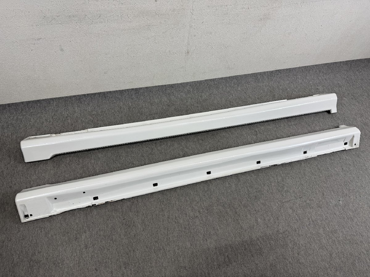 H14年 BHE 後期 D型 レガシィ GT30 純正 サイドステップ サイドスポイラー 左右 51E ピュアホワイト BH5 (N4623)拍卖