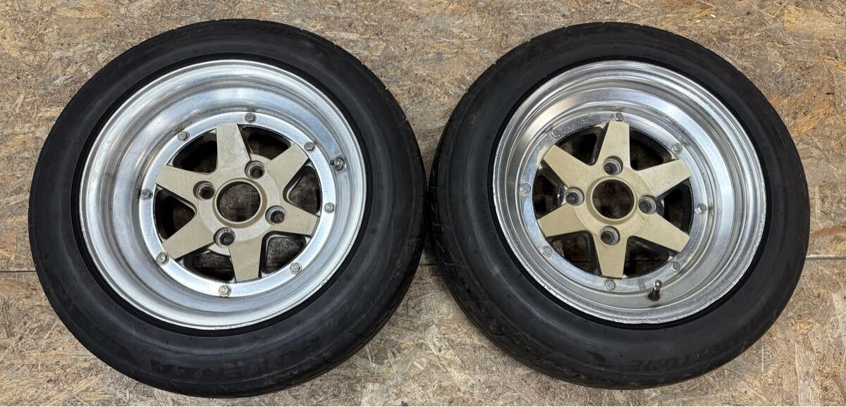 【希少!】ロンシャン XR-4 14インチ 7J+10 PCD 114.3 4穴 4H 深リム 当時物 AE86 カプチーノ 拍卖