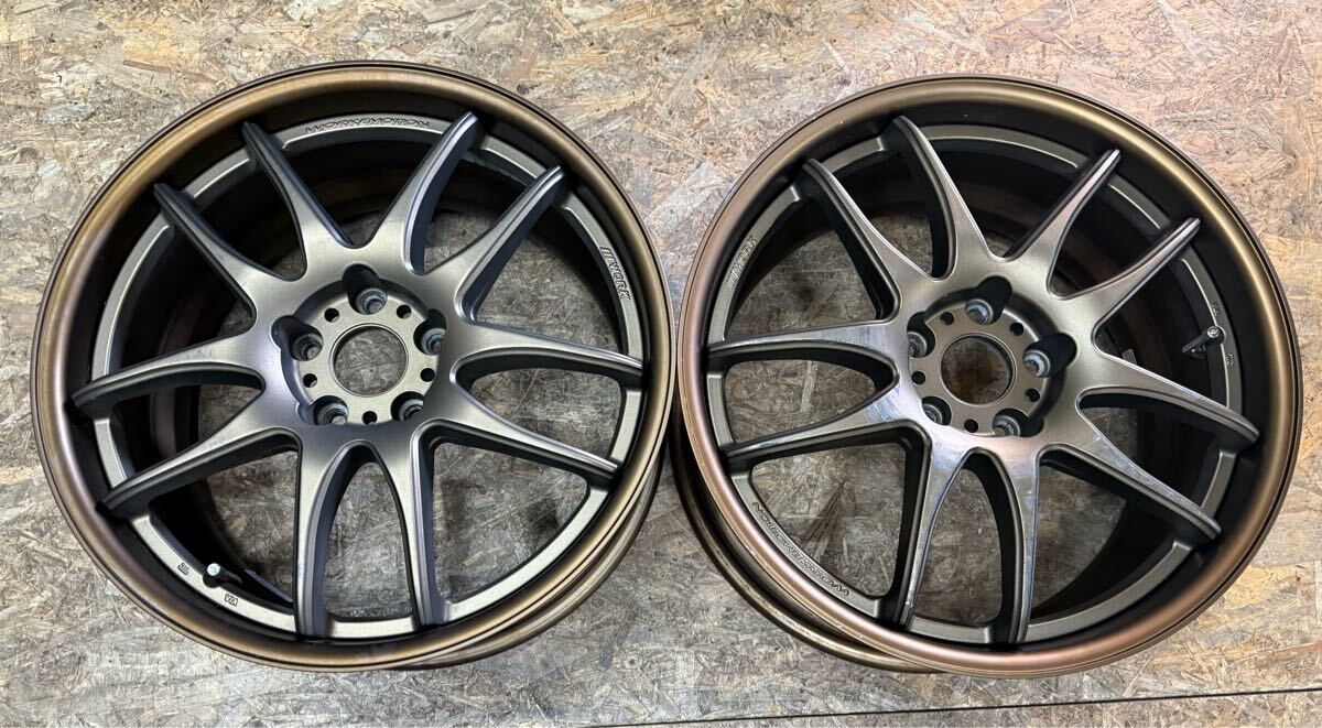 【希少!】WORK エモーション CR2P 19インチ 8.5J+54 PCD 114.3 5穴 5H ドリケツ ローレル スカイライン JZX100 アルテッツァ RX-8 拍卖