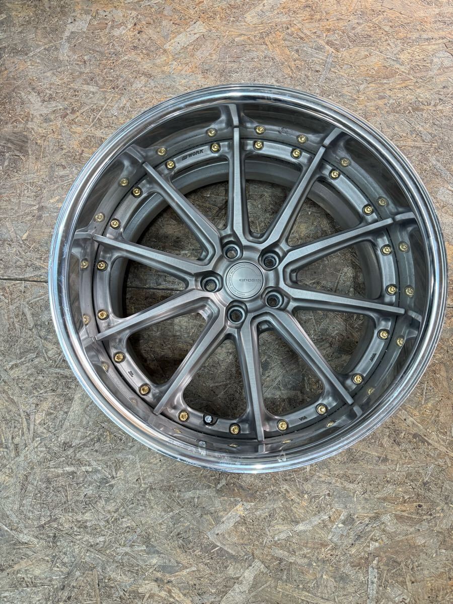【1本!】WORK グノーシス GGA1 20インチ 10J−4 PCD 114.3 5穴 5H 深リム 補修用拍卖
