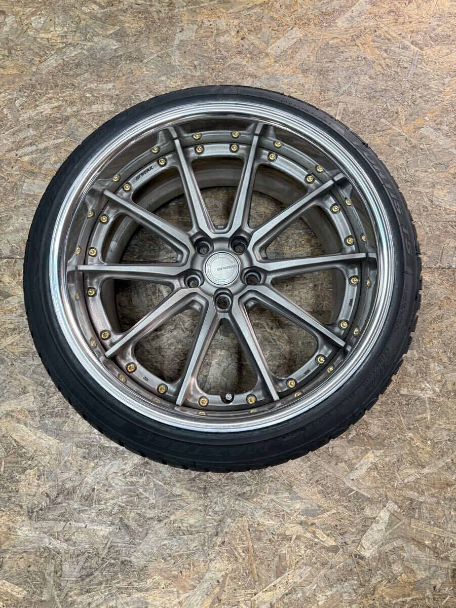 【1本!】WORK グノーシス GGA1 20インチ 10J+19 PCD 114.3 5穴 5H 深リム 補修用拍卖