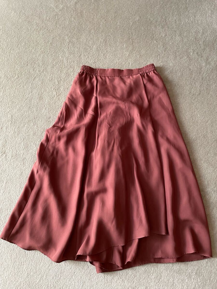 UNTITLEDアンタイトル キュロットスカート ブラウン Mサイズ1 日本製拍卖