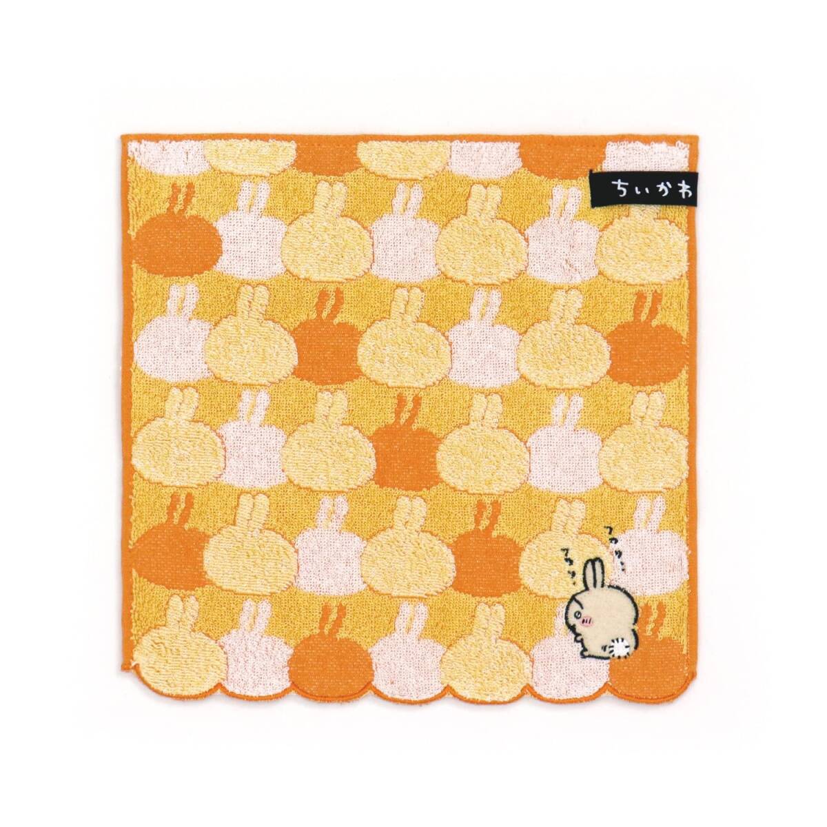 ちいかわ(Chiikawa) おかお タオルハンカチ イエロー パイル スカラ 可愛い 41-1060080 約25×25cm拍卖