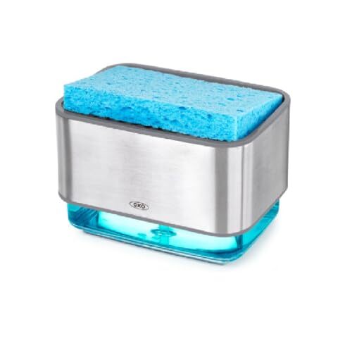 OXO オクソー スポンジホルダー ソープディスペンサー付 ワンプッシュで洗剤が出せる拍卖