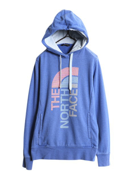 ノースフェイス プリント スウェット フード パーカー レディース M The North Face プルオーバー 裏起毛 トレーナー アウトドア ツートン拍卖
