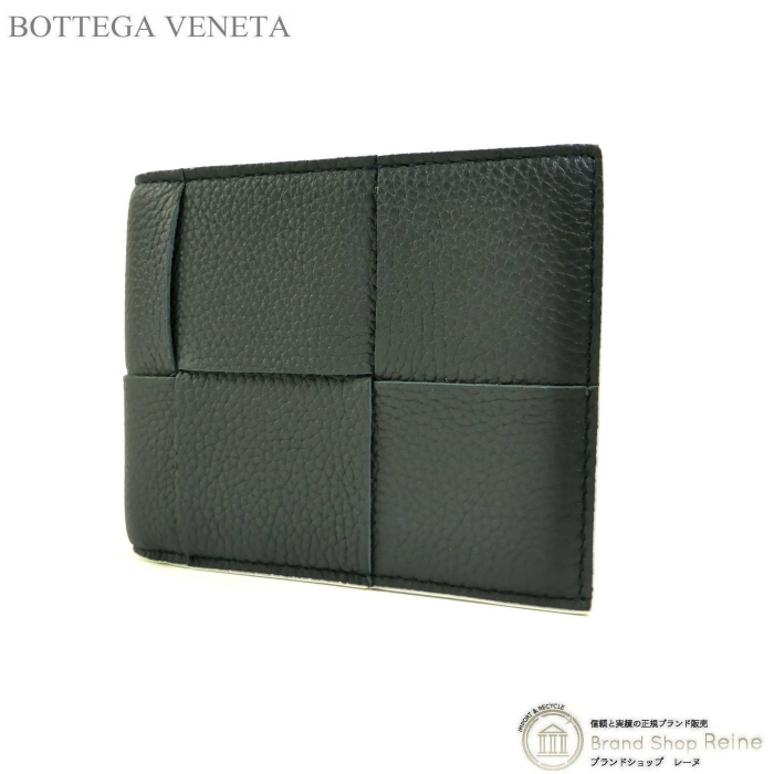 ボッテガ ヴェネタ (BOTTEGA VENETA) カセット コンパクト 二つ折り 財布 札入れ 743004 インクウェル メンズ(未使用品)中古拍卖