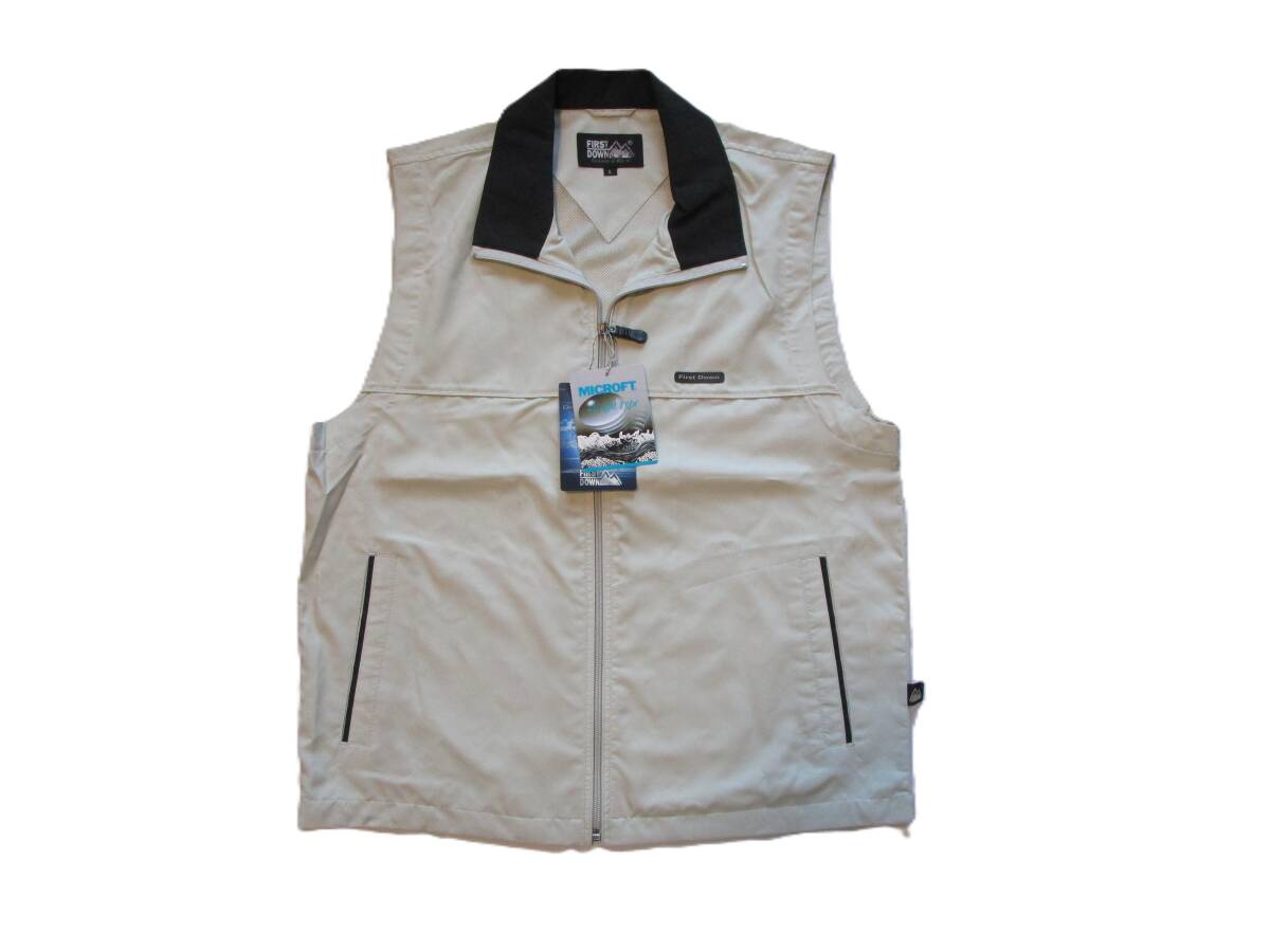 FIRST DOWN USA ベスト MICROFT LIRHT TYPE Lサイズ ファーストダウン VEST マイクロフト ライトタイプ拍卖