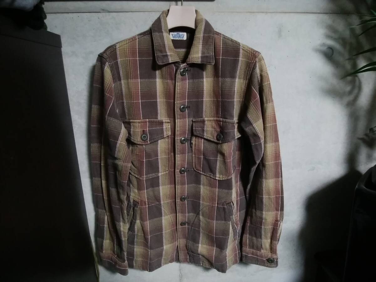 【H.R.MARKET ハリウッドランチマーケット】チェック柄シャツジャケット2 日本製 ネルシャツタイプ CPOジャケット 限定 人気アイテム拍卖