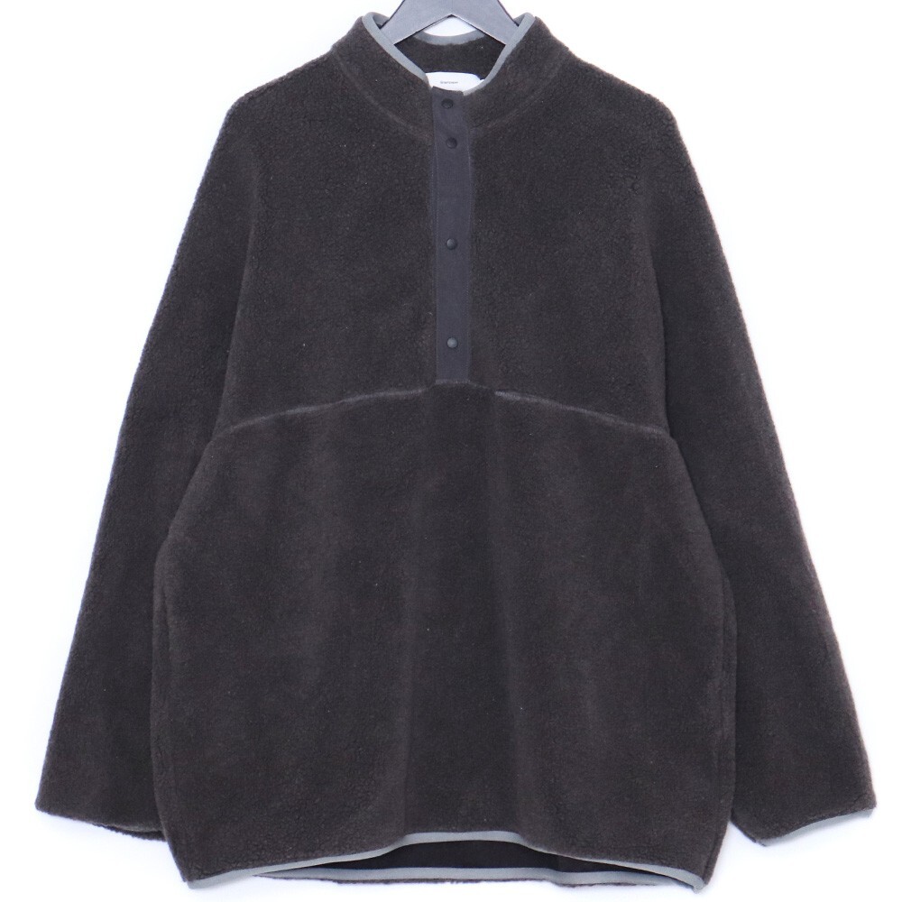 GRAPHPAPER Wool Boa Hi-Neck Pullover サイズ2 グレー GU193-70043 グラフペーパー ウールボアハイネックフリースジャケット ブルゾン拍卖