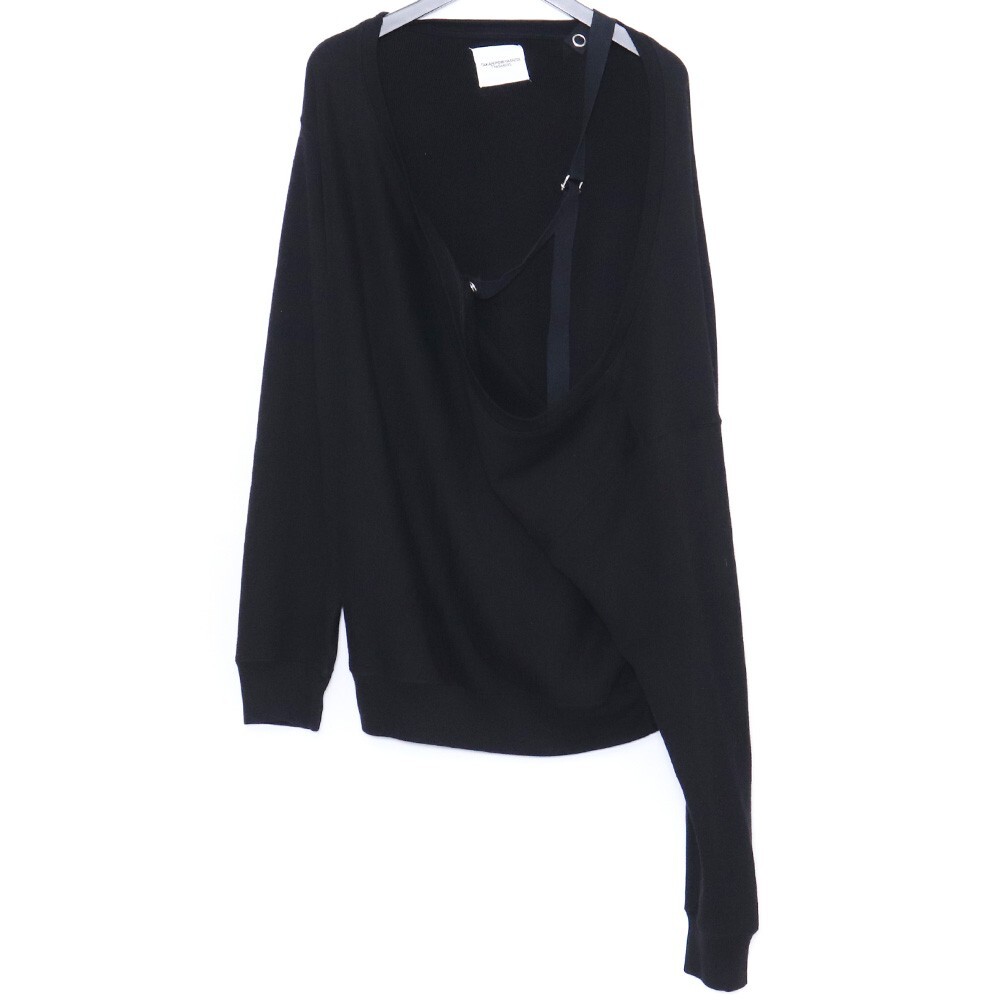 TAKAHIROMIYASHITA THE SOLOIST. ドロップショルダークルーネックスウェットシャツ 46 ブラック 0003bAW23 ソロイスト トレーナー拍卖