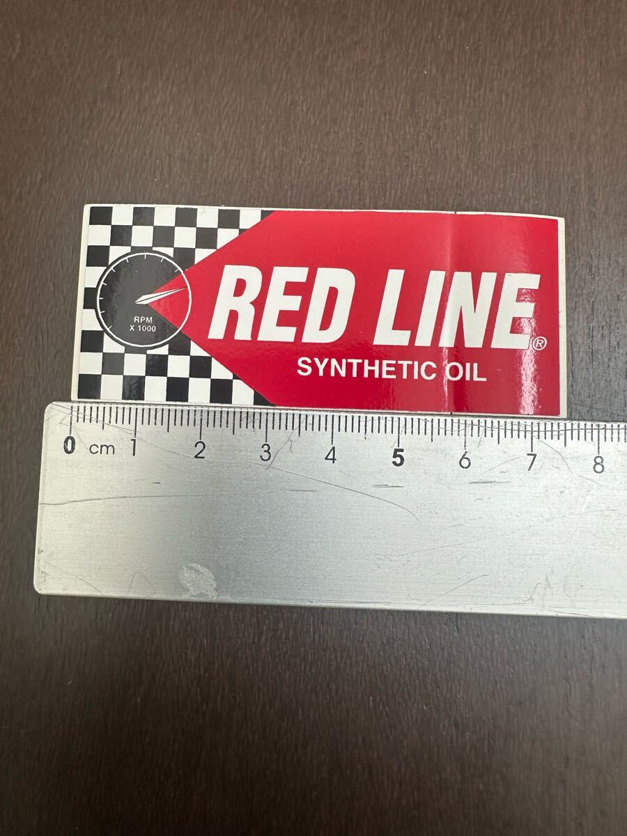 当時物 レア物 レッドライン オイル RED LINE ステッカー 約7.5cm 新品拍卖