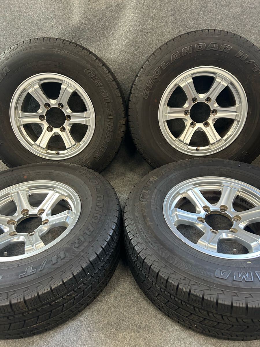 265/70R16 ヨコハマ/GEOLANDAR H/T G056 2022年 Weds KEELER キーラー 16インチ 7J +26 139.7 6H ハイラックス サーフ ランクル プラド 4本拍卖