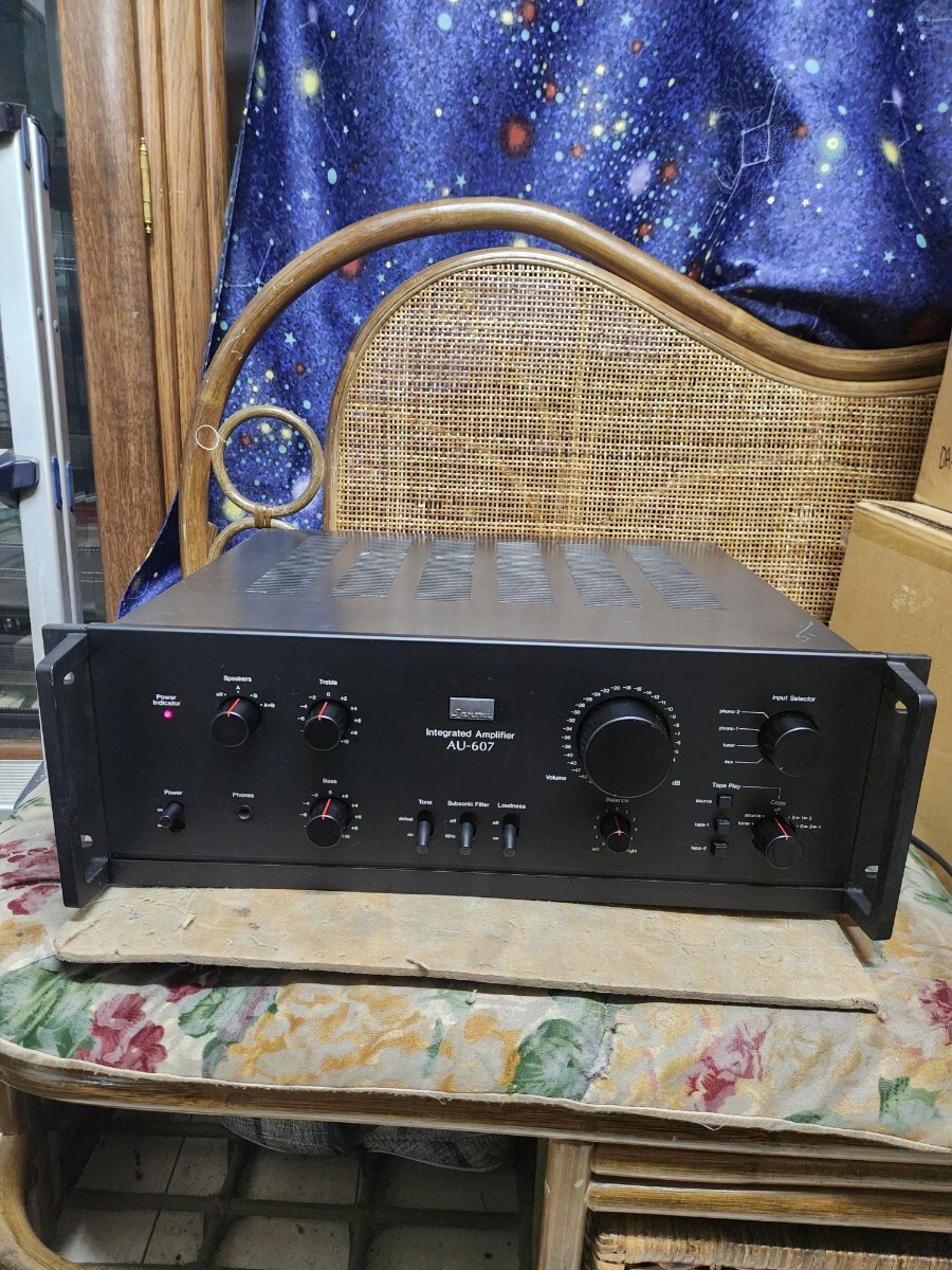 サンスイアンプの原点!レストア完動超美動品山水プリメインアンプAU-607拍卖