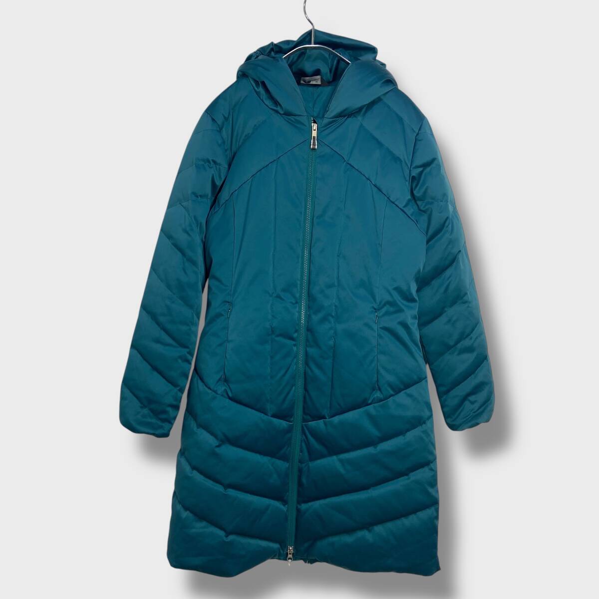 送料無料☆GOLITE☆ゴーライト☆フード付きダウンコート☆レディースM☆ロング☆ブルー系☆C25M拍卖