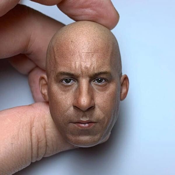 1/6 ワイルドスピード ヴィンディーゼル フィギュア用ヘッド ZCL910拍卖