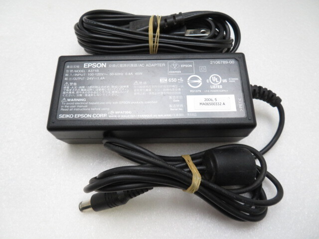 AD35776★エプソン EPSON★ACアダプター★A371B★保証付!即決!拍卖