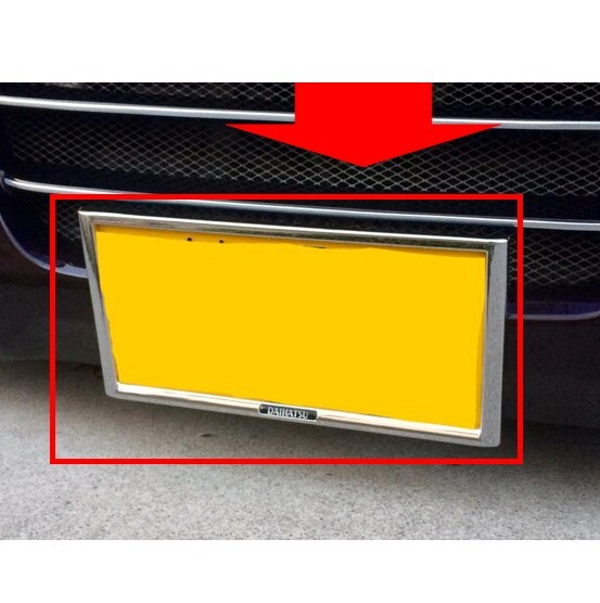 ★新品 未使用 純正部品 ダイハツ エッセカスタム ナンバーフレーム メッキ フロント リヤ 2枚セット パーツ 在庫限り 希少 レア★拍卖