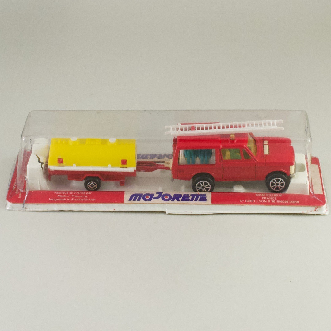フランス マジョレット(Majorette) 消防車 レンジローバー 黄色タンカー 人形入り ブリスターパック 未開封拍卖