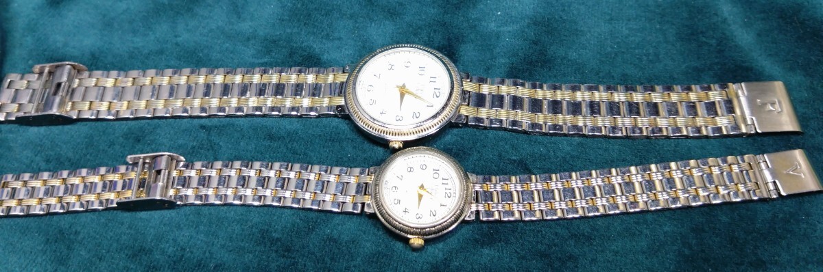 稼働品 Francis Cabarie メンズ&レディース 2点セット レディースベルト交換しています 拍卖