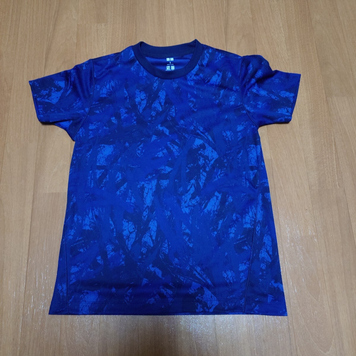 UNIQLO ユニクロ ドライEXプリントクルーネックTシャツ 半袖 Sサイズ ブルー Meguru Yamaguchi 山口歴 コラボ 新品未使用拍卖