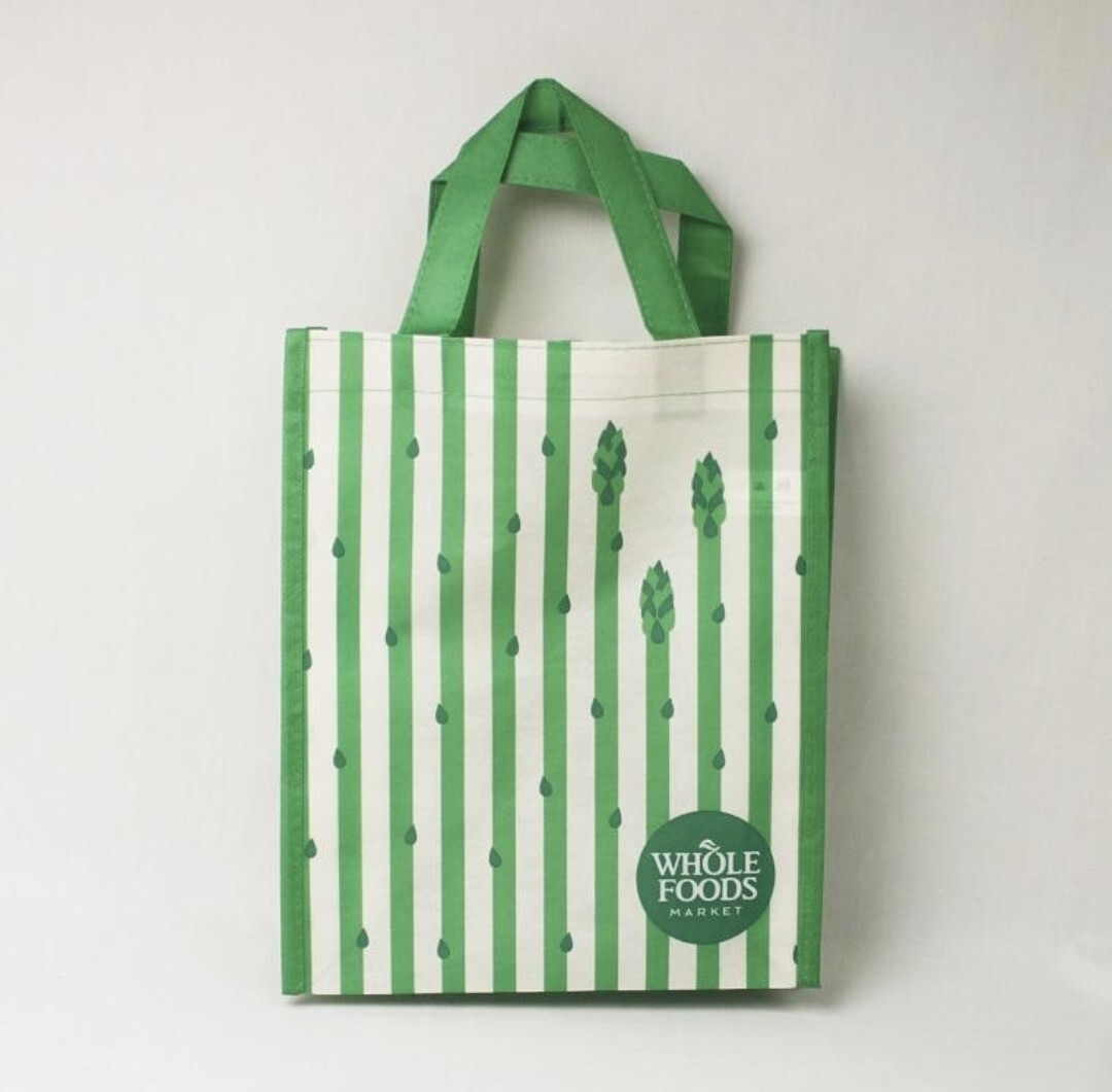Whole Foods ホールフーズ ★ アスパラ  エコバッグ ★ 新品未使用拍卖