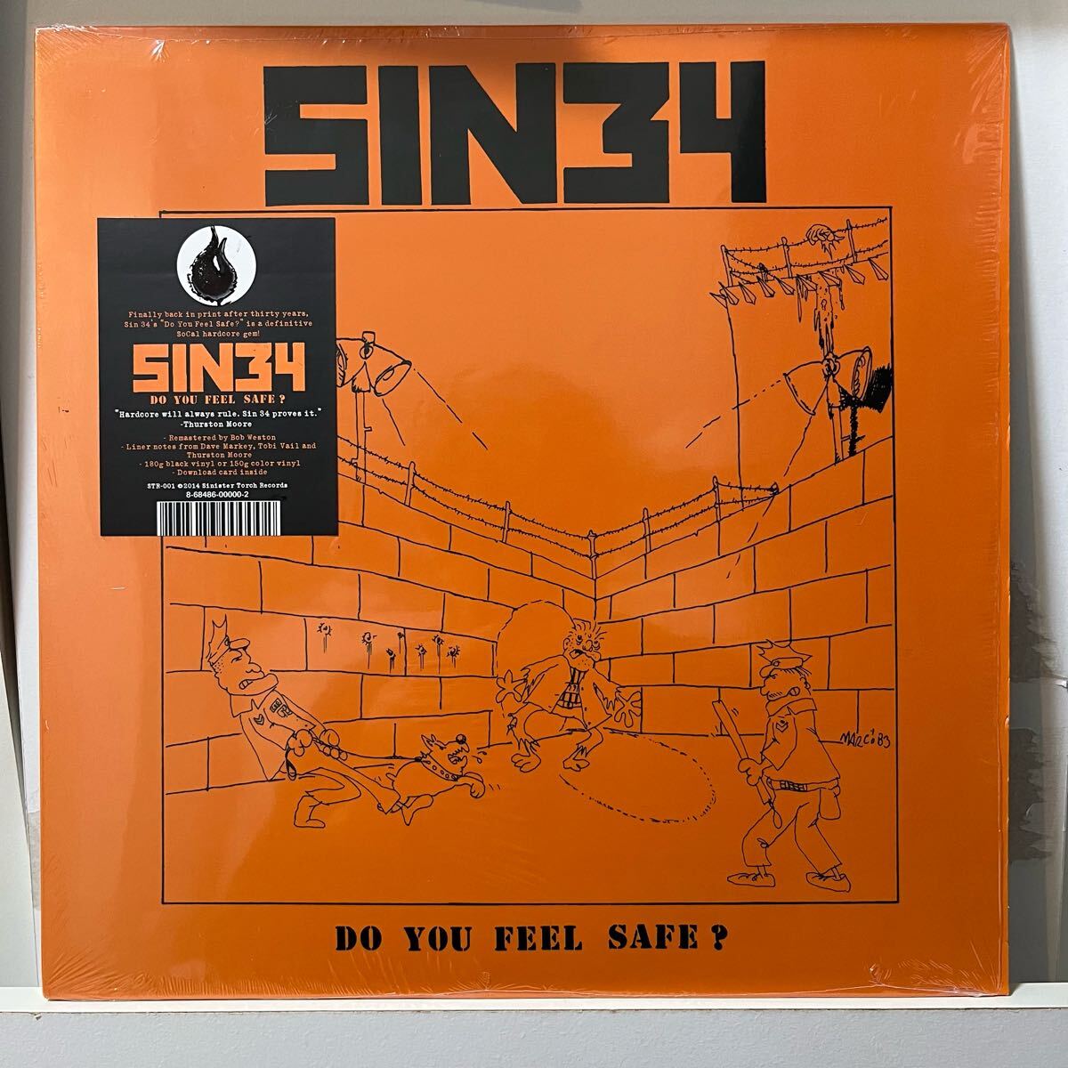 SIN 34-Do You Feel Safe ? BLAST! Black Flag ブラック フラッグ VOID poison idea necros siege heresy minor threat fugazi 拍卖