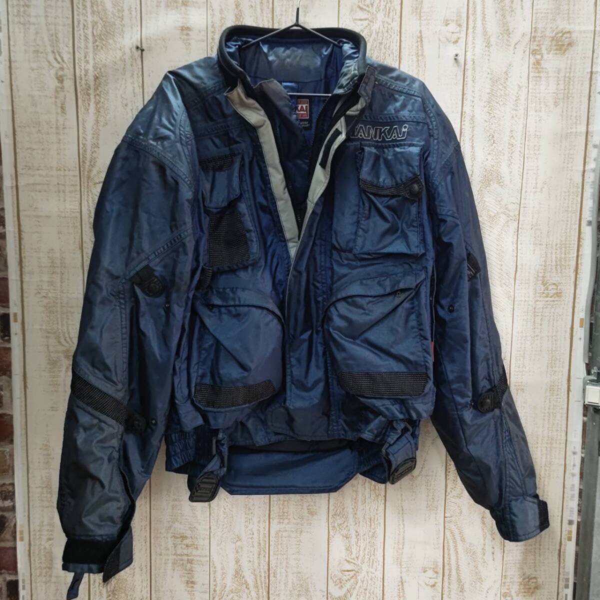 送料無料S92071 NANKAIナンカイ ライディング ジャケット ファスナー LLサイズ スポーツ 衣類 メンズ拍卖