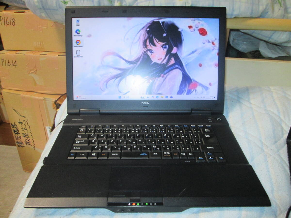 NEC VersaPro VK24LA-H Windows11 Home 64bit Intel Core i3-4000M 2.40GHz 4GB 320GB 15.6型 ブラック系 Li-Office AC付 ◇p1620◇拍卖