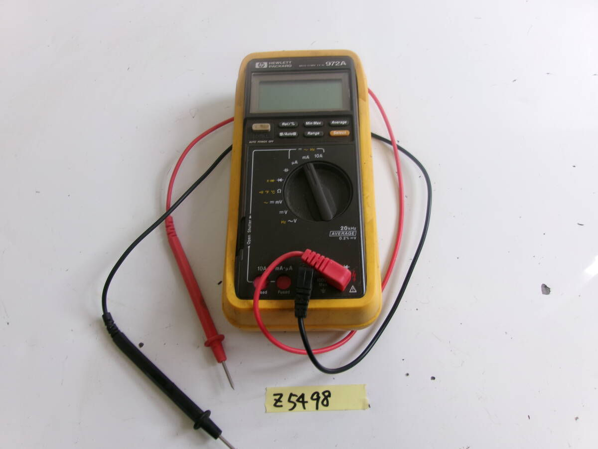 (Z-5498)HP MULTIMETER 972A 動作未確認 現状品 拍卖