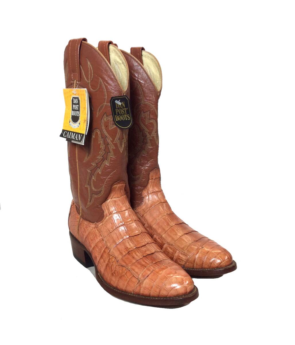 Deadstock DANPOST ダンポスト ウエスタンブーツ ローパーブーツ 靴 ワーク ブーツ ヴィンテージ デッドストック ブラウン メンズ US9D拍卖