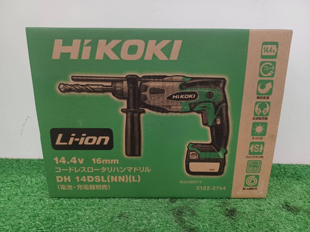 【未使用品】HiKOKI(旧日立工機) 14.4V コードレスロータリーハンマードリル DH14DSL(NN) 本体のみ 電動工具/IT68I5V0352O拍卖